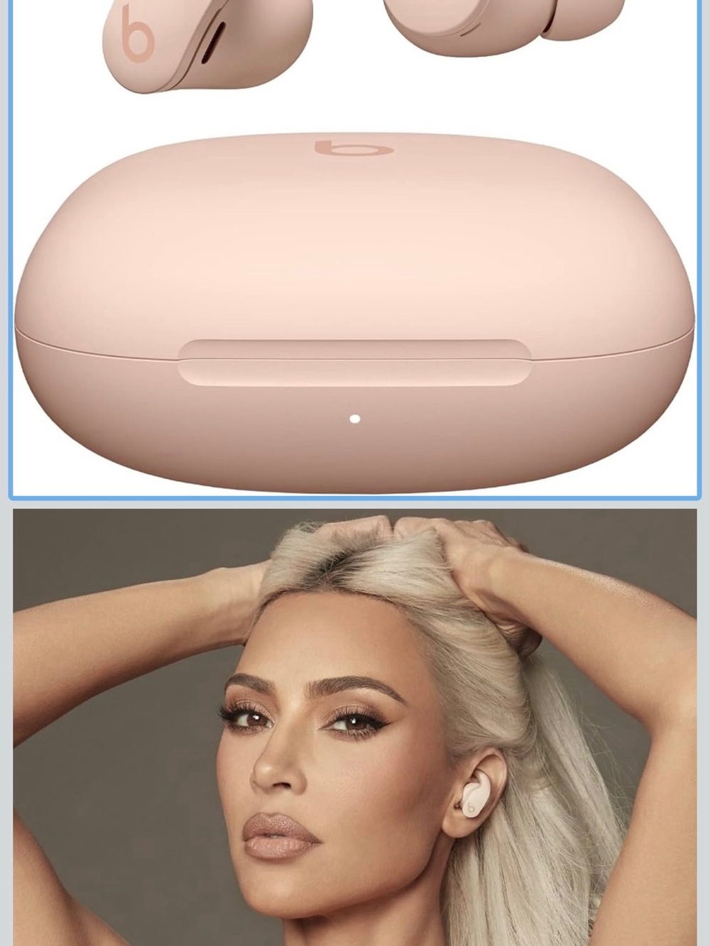 Kim Kardashian Beats by Dre Studio Buds Wireless Earbuds - moon
